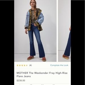Anthropologie MOTHER weekender flare Jean